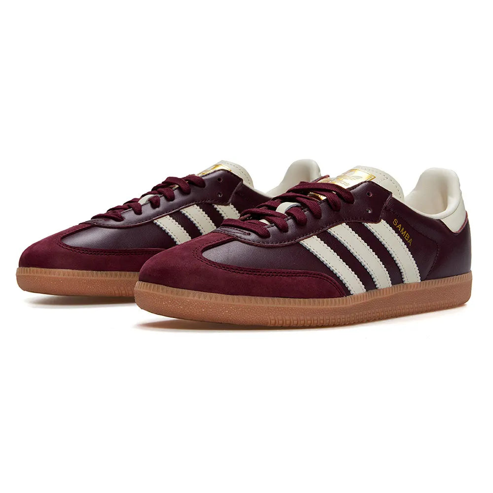 Samba OG Maroon Gold Metallic